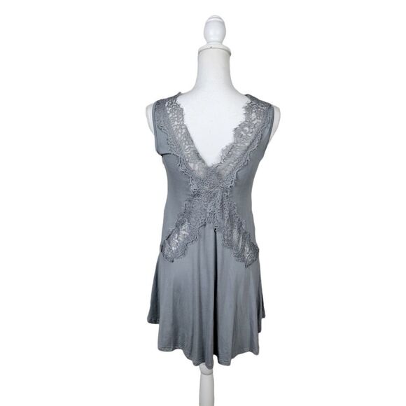 NWT Gimmicks Eyelash Lace Tank Top. Gray M#26 - Picture 10 of 16